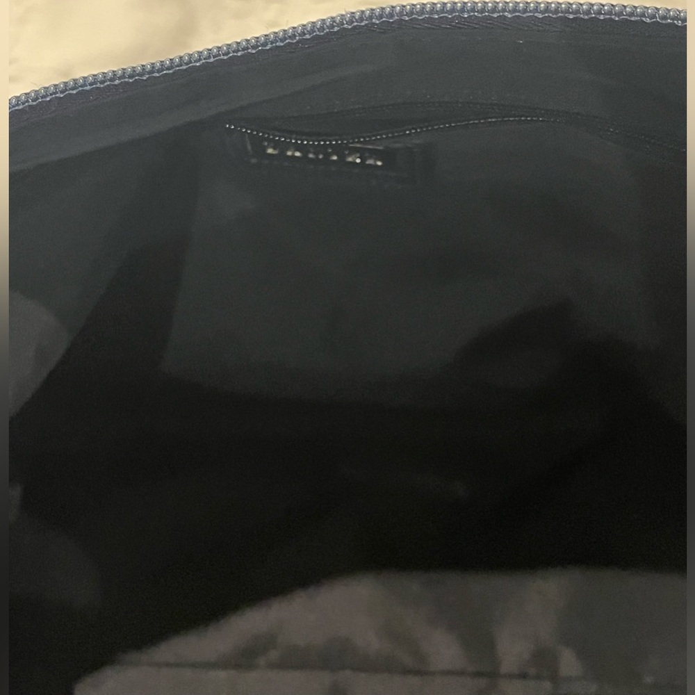 Vintage Navy Blue Danier Bucket Bag